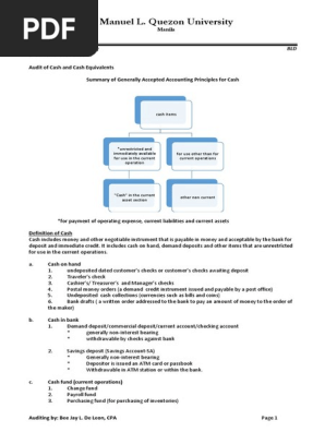 Audit - Cash and cash equivalents.pdf