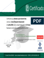 Certificado Etiqueta Empresarial PDF