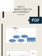 Unit 4 Introduction To Management: by Kanchan Tolani