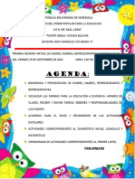 Agenda 1era Reunion Virtual de Padres