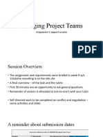 Managing Project Teams: Assignment 2 Support Session