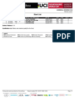Svetovni Pokal Maribor 2020 - Dirka 2 - Startna Lista Kvalifikacij Mladinke