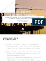 13th PREBEM Conference - Amsterdam