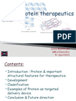 Protein Therapeutics: Soma Mukherjee SMU, Chemistry 5 April'2011