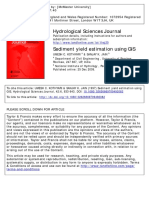 Sediment Yield Estimation