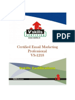Vs 1218 Certified Email Marketing Professional Brochure PDF