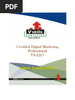 Certified Digital Marketing Professional VS-1217