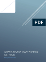 COmparisoon Delay Analysis