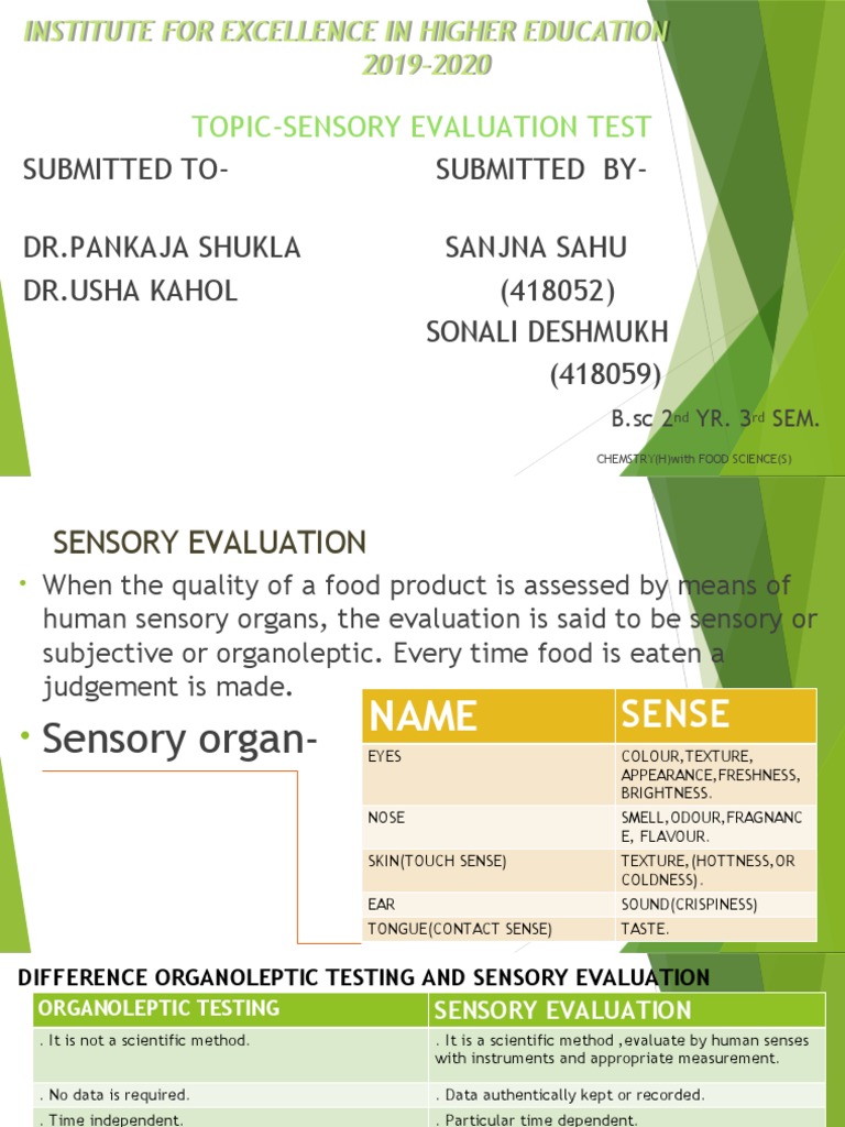 Sensory Evaluation in Food Quality Testing | PDF | Flavor | Taste