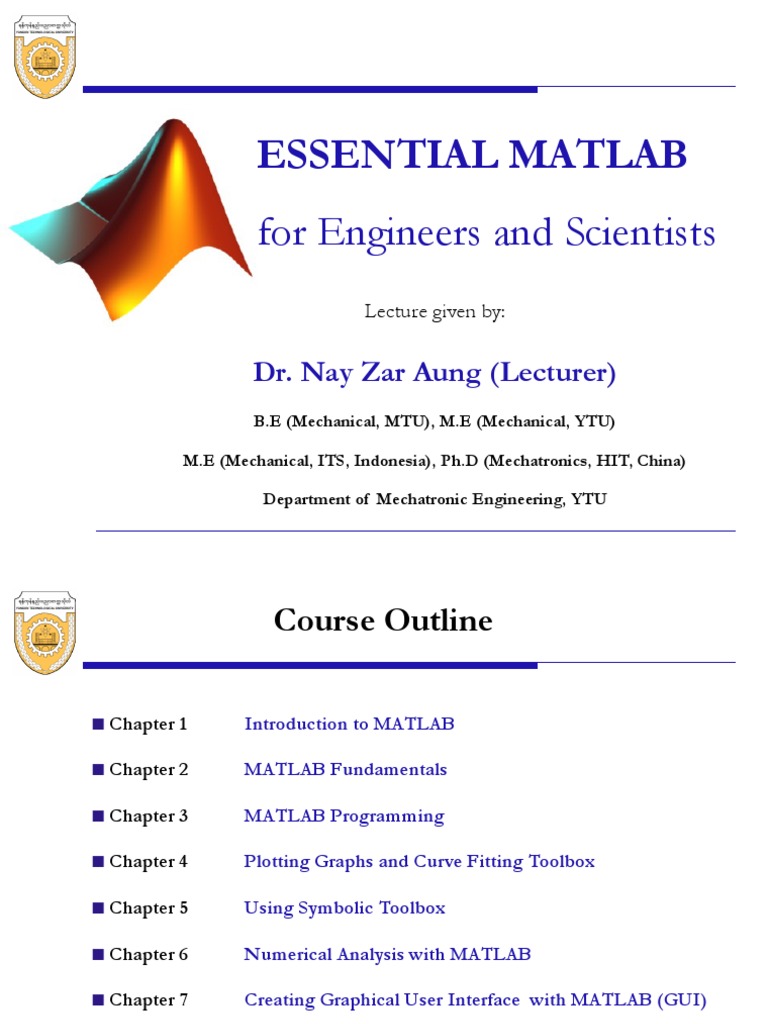 Essential MATLAB For Engineers and Scientists (YTU, IT Group) | PDF ...