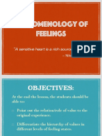 Phenomenology of Feelings