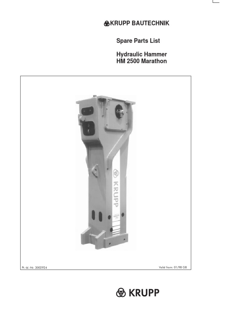 Krupp Hm 2500 Manufactured Goods Equipment