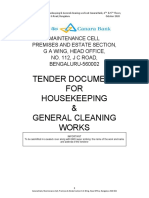 Tender Document FOR Housekeeping & General Cleaning Works