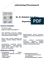 IPE 341-Metal Forming Processes - Bulk Deforamtion Processes