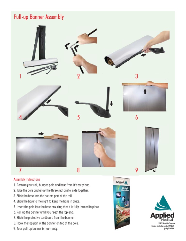 Pull-Up Banner Assembly Guide | PDF