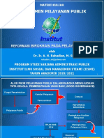 Reformasi Birokrasi Pada Pelayanan Publik