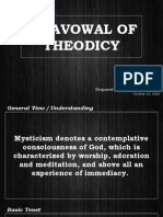 Disavowal & Mystical Theodicy
