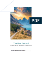 The New Zealand: Culture, Beliefs, Traditions, Norms, Values