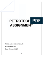Petrotech-4 Assignment: Name: Asma Zameer Chogle Roll Number: 15 Date: October 2018