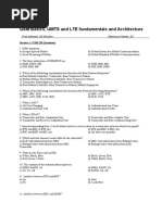 GSM Basics, UMTS and LTE Fundamentals and Architecture