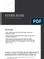 Sterilisasi: By: Teknologi Farmasi Sediaan Steril