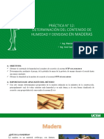 PRÁCTICA #12 Determinación Contenido de Humedad y Densidad en Maderas PDF