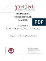 Engineering Chemistry Lab Manual