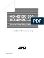 AD-4212C-300 AD-4212C-3000: Production Weighing Unit