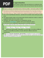 Born-Oppenheimer Approximation