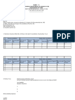 Form - V: Intimation For Recording of Changes in The Constitution of A Firm