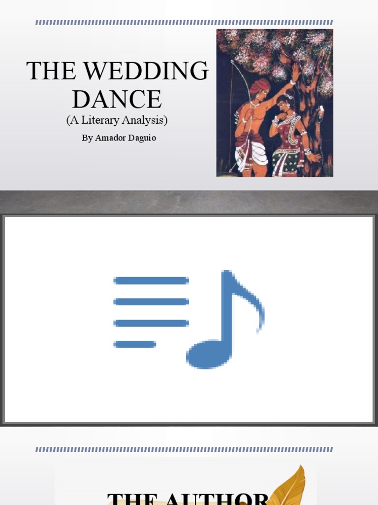 The Wedding Dance (A Literary Analysis) PDF Narration