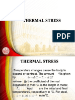 Thermal Stress Calculations