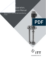 Installation, Operation, and Maintenance Manual: Model API3171 With Oil Lubricated Bearing Frame