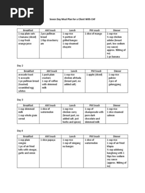Meal Plan