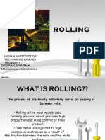 Rolling Operation & Sequence
