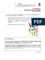 5º PRIMARIA MATERIALES PARA USO DIARIO Curso 2020-2021