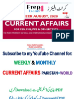 2nd Week August 2020 Current Affairs - Prep4exams PDF