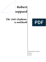The Anti-Orpheus A Notebook by Robert Sheppard