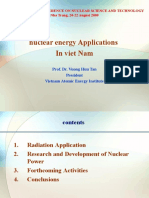 Nuclear Energy Applications in Viet Nam