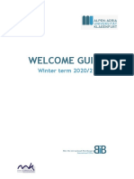 Welcome Guide 2020