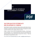 Sap Edi (Sap Po Interface Development) Videos