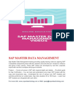 Sap Master Data Management