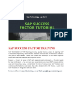 Sap Success Factor Tutorial