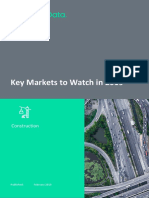 Key Markets To Watch in 2019: Construction
