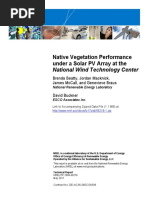 Native Vegetation Performance Under A Solar PV Array at The National Wind Technology Center