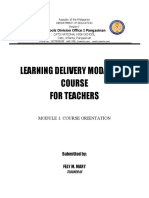 Learning Delivery Modalities Course For Teachers