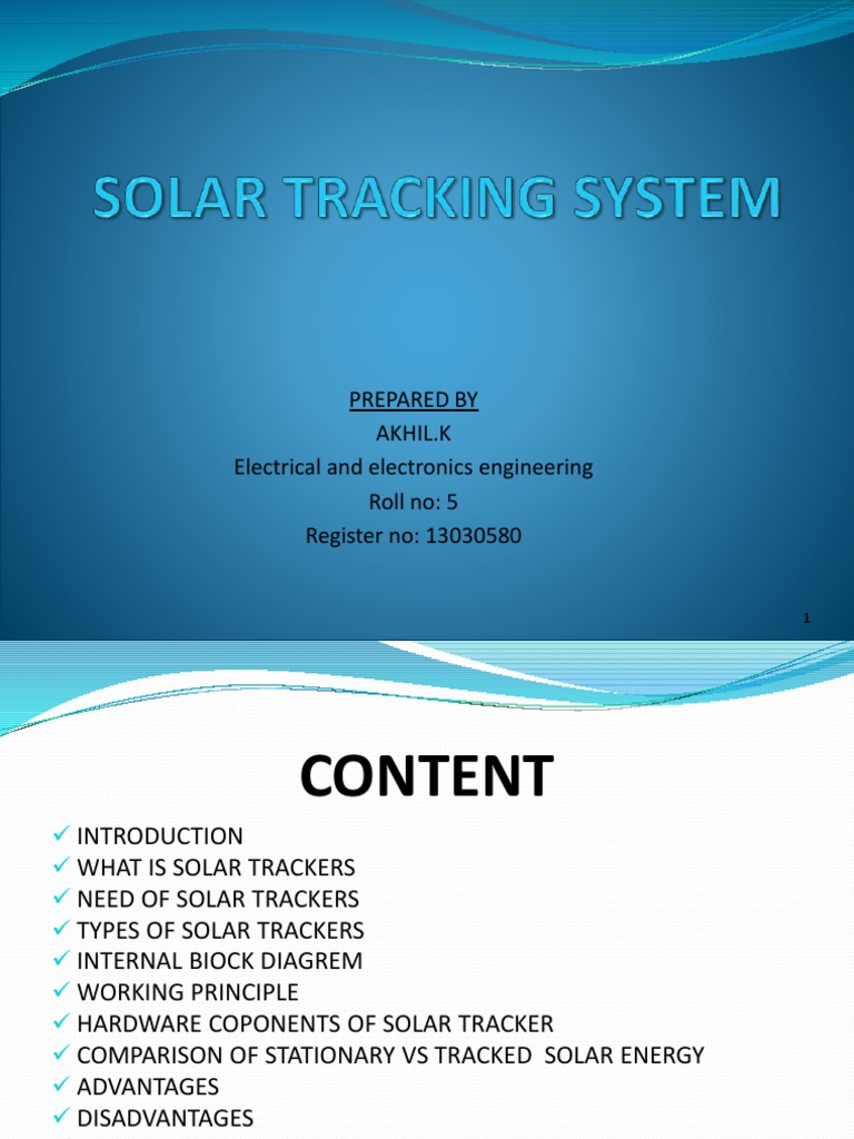 Solar Trackers: Types and Benefits | PDF | Photovoltaics | Solar Energy
