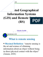Integrated Geographical Information Systems (GIS) and Remote Sensing (RS)