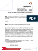 Instructivo para El 9. Simulacro Nacional de Respuesta A Emergencias