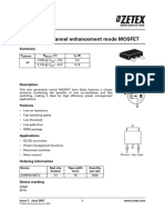 ZXMP6A16K 60V DPAK P-Channel Enhancement Mode MOSFET